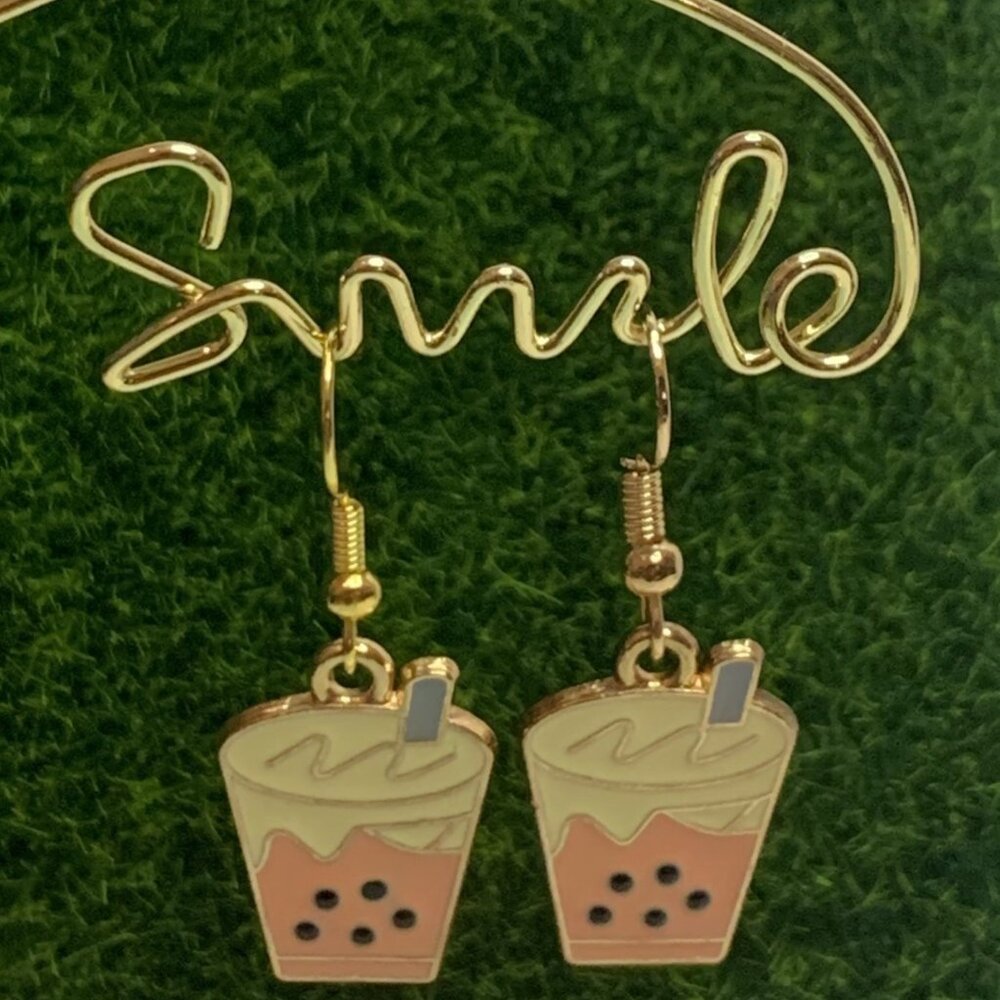 Milk Shake Earrings, Smoothie Earrings, Funny Food, Food Jewelry, Gift Idea